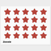 Ster Kerst tekst stickers "Prettige Feestdagen" (Blatt)