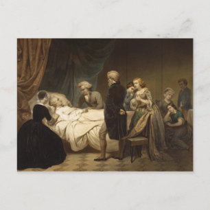 Sterbefall George Washington Postkarte