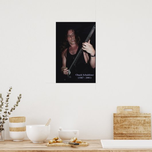 Sterbehilfe Chuck Schuldiner (1967 - 2001) Poster (Küche)