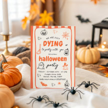 Sterben, um mit dir Halloween-Party Orange zu feie