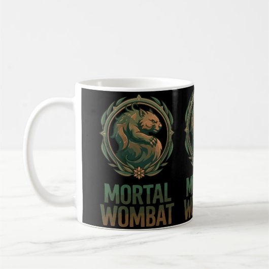 Sterblicher Wombat Kaffeetasse (Links)
