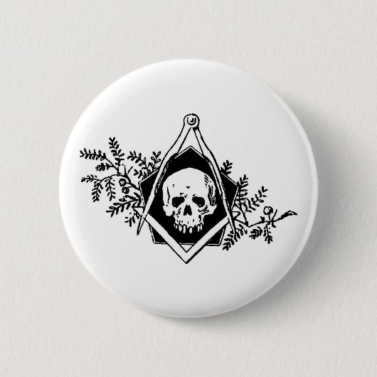 Sterblichkeits-Quadrat und Kompassse Button (Vorderseite)