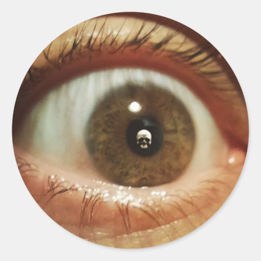 Sterblichkeitsaufkleber Runder Aufkleber (Vorderseite)