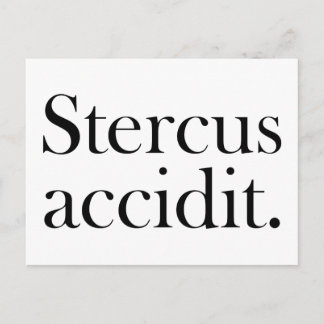 Stercus accidit postkarte