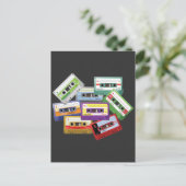Stereo Cassette Tape Mixtape Radio 80er 90er Musik Postkarte (Stehend Vorderseite)