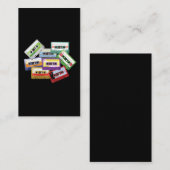 Stereo Cassette Tape Mixtape Radio 80er 90s Musik Visitenkarte (Vorne/Hinten)