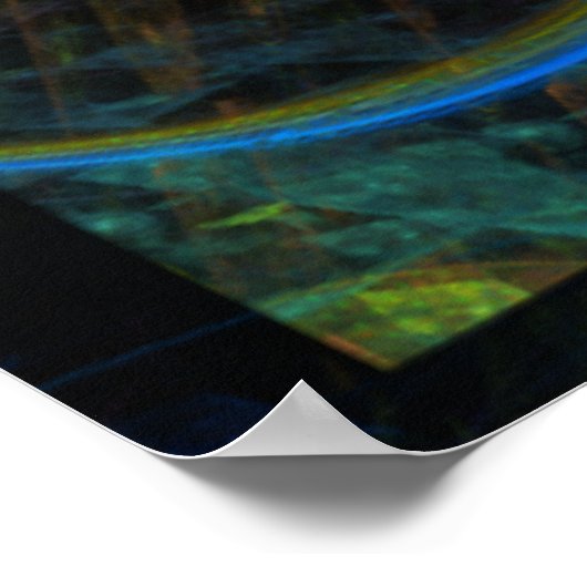 Stereo Punk Flame Fraktal Poster (Ecke)