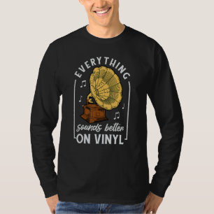 Stereo-Schallplatten-Enthusiast Musik Plattenspiel T-Shirt