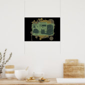 Stereo-Stil Poster (Küche)