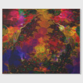 Stereo Trippin Psychedelic Abstrakt Geschenkpapier (Flach)