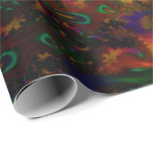 Stereo Trippin Psychedelic Abstrakt Geschenkpapier (Rolleneckpunkt)