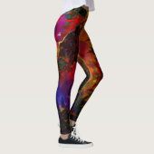 Stereo Trippin Psychedelic Abstrakt Leggings (Rechts)