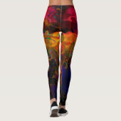 Stereo Trippin Psychedelic Abstrakt Leggings (Rückseite)