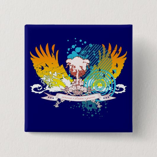 Stereoanlage. Button (Vorderseite)