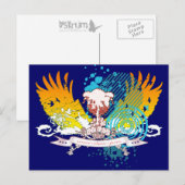 Stereoanlage. Postkarte (Vorne/Hinten)