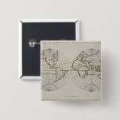 Stereografische Karte Button (Vorne & Hinten)
