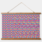 Stereogram 3d Heart Hands design hanging art Wandteppich Mit Holzrahmen (Vorne)