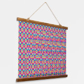 Stereogram 3d Heart Hands design hanging art Wandteppich Mit Holzrahmen (Gewinkelt)