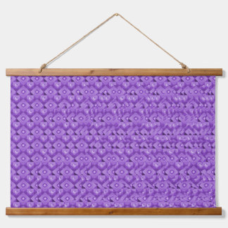 Stereogram 3d Heart Hands purple design art Wandteppich Mit Holzrahmen
