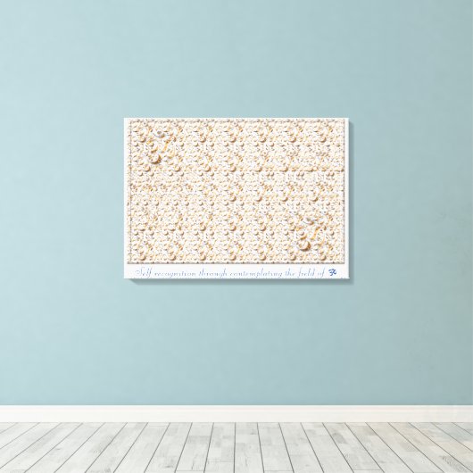 Stereogramm der Selbsterkennung Leinwanddruck (Insitu (Holzboden))