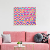Stereogramm Herz und Hände 3D Poster Leinwanddruck (Insitu (Wohnzimmer))