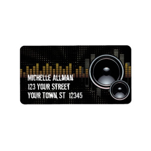 StereoLautsprecher Avery Aufkleber Adressaufkleber