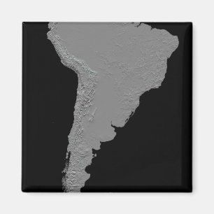 Stereoskopische Ansicht von Südamerika Magnet