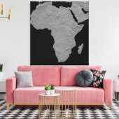 Stereoskopische Sicht Nordamerikas Leinwanddruck (Insitu (Wohnzimmer))