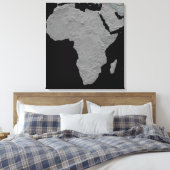 Stereoskopische Sicht Nordamerikas Leinwanddruck (Insitu (Schlafzimmer))