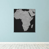 Stereoskopische Sicht Nordamerikas Leinwanddruck (Insitu (Holzboden))