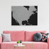 Stereoskopische Sicht Nordamerikas Leinwanddruck (Insitu (Wohnzimmer))