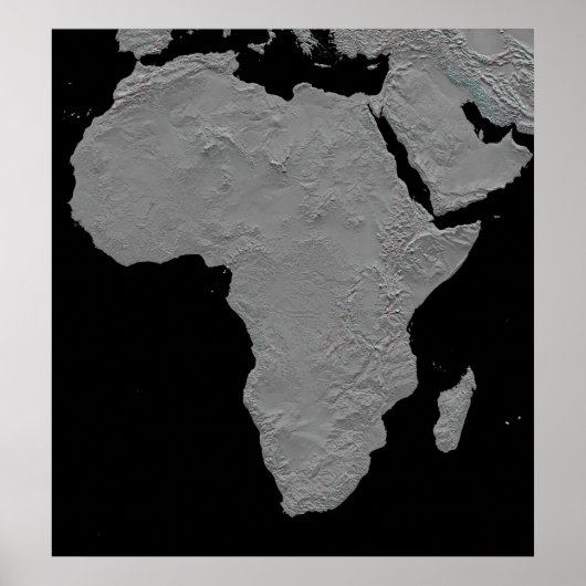 Stereoskopische Sicht Nordamerikas Poster (Vorne)