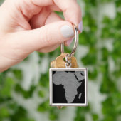 Stereoskopische Sicht Nordamerikas Schlüsselanhänger (Hand)