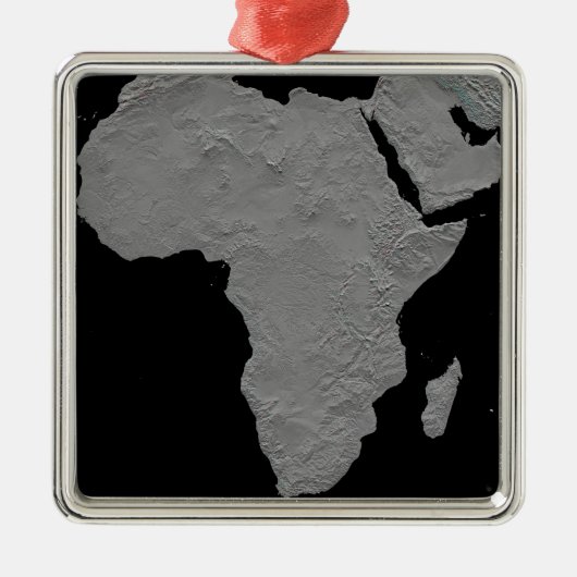 Stereoskopische Sicht Nordamerikas Silbernes Ornament (Vorne)