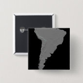 Stereoskopische Sicht Südamerikas Button (Vorne & Hinten)