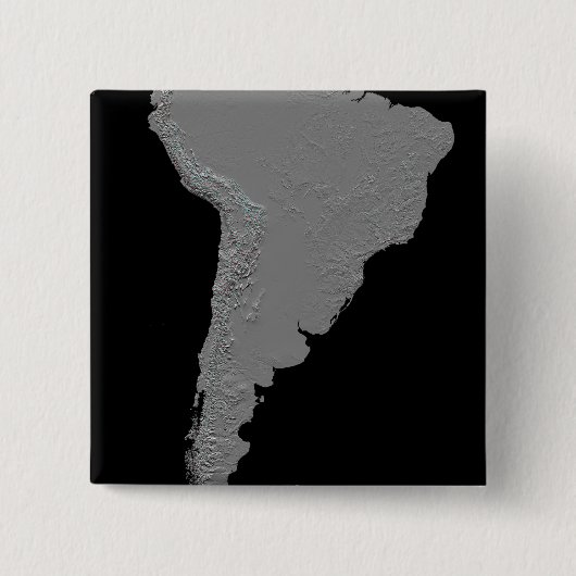 Stereoskopische Sicht Südamerikas Button (Vorderseite)