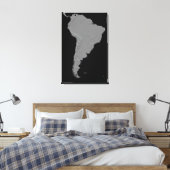 Stereoskopische Sicht Südamerikas Leinwanddruck (Insitu (Schlafzimmer))