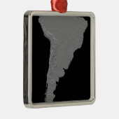 Stereoskopische Sicht Südamerikas Ornament Aus Metall (Rechts)