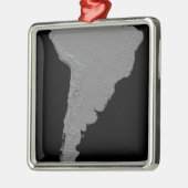 Stereoskopische Sicht Südamerikas Ornament Aus Metall (Links)