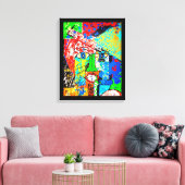 Stereotype Abstrakt geätzte Canvas drucken Leinwanddruck (Insitu (Wohnzimmer))