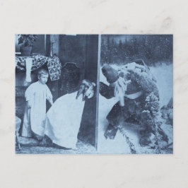 Stereoview - Sankt? circa 1899 Feiertagspostkarte