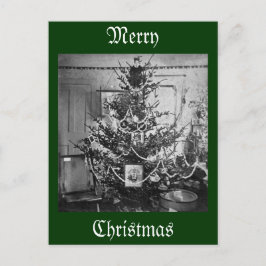 Stereoview Weihnachtsbaum Viktorianischen 1800er V Feiertagspostkarte