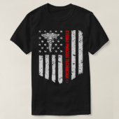 Sterile Process Technician Flag Patriotic T-Shirt (Design vorne)