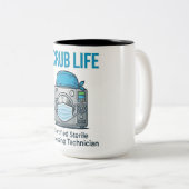 Sterile Processing Tech Scrub Life Tasse (VorderseiteRechts)