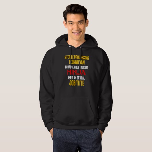 Sterile Processing Technicians Fun Plan Funny Tech Hoodie (Vorne ganz)