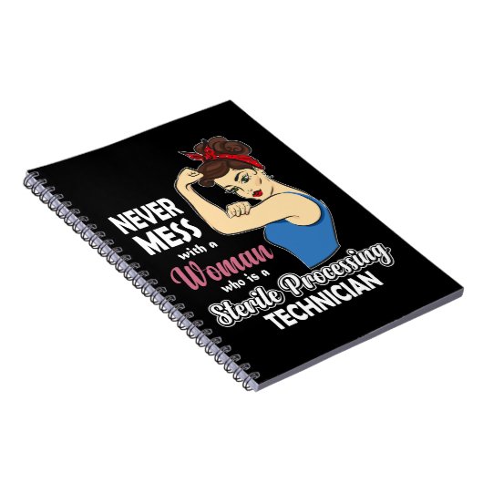 Sterile Processing Technique geben Frauen Autoclav Notizblock (Rechte Seite)