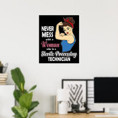 Sterile Processing Technique geben Frauen Autoclav Poster (Heimbüro)