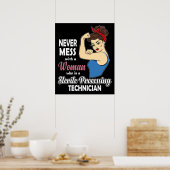 Sterile Processing Technique geben Frauen Autoclav Poster (Küche)