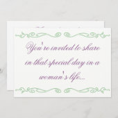 Sterilisations-Party Einladungen (Vorne/Hinten)