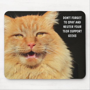 Sterilisieren und kastrieren Sie Ihre Tech-Support Mousepad